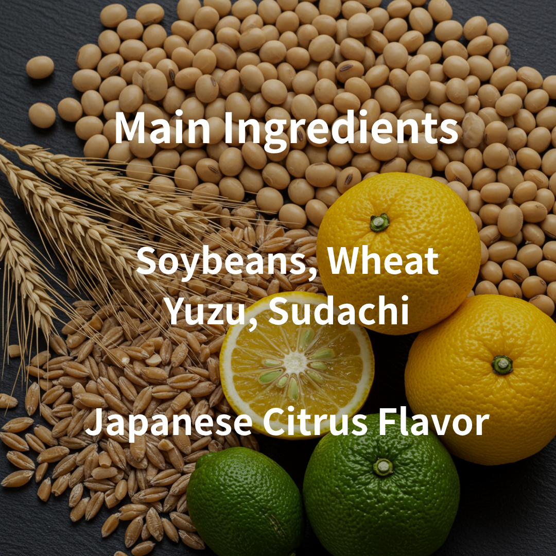 Ponzu Soy Sauce 200ml – Light Soy Sauce with Japanese Citrus Flavor from Yuzu & Sudachi