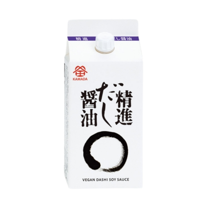 Vegan Dashi Soy Sauce 200ml - Less Salt Light Soy Sauce with Kombu, Dried Shiitake & 7 Veg Broth