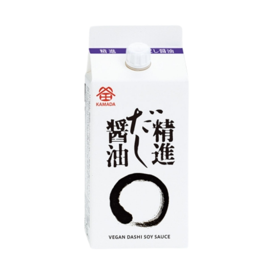 Vegan Dashi Soy Sauce 200ml - Less Salt Light Soy Sauce with Kombu, Dried Shiitake & 7 Veg Broth