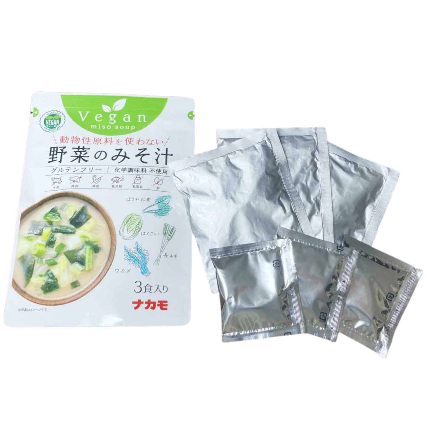 Vegane Instant-Misosuppe (3 Portionen)